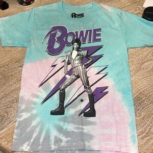 David Bowie tie dye t-shirt